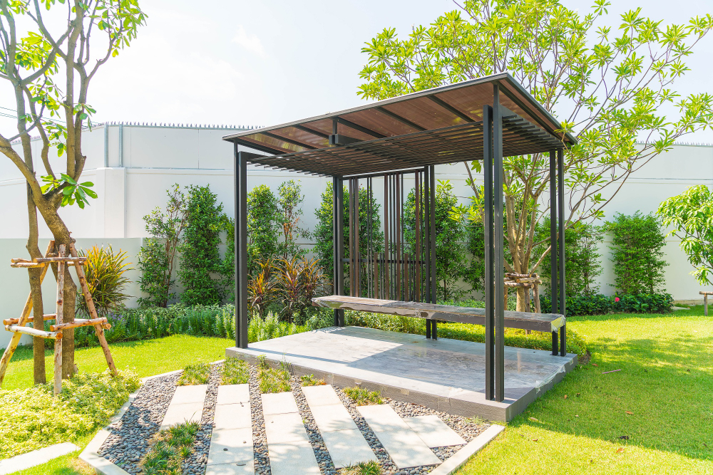 lantai taman outdoor